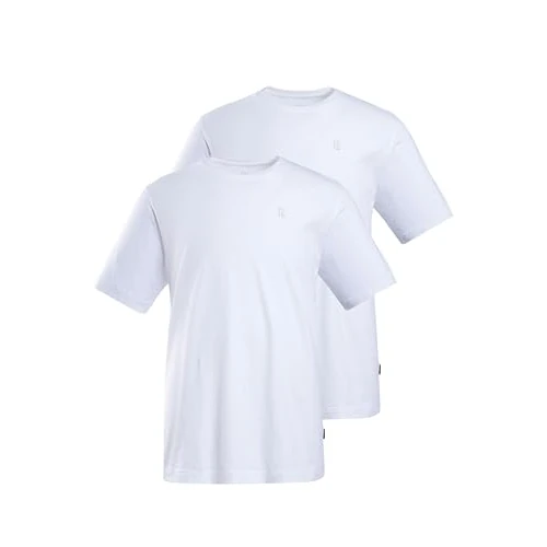 Offerta a tempo: JP 1880 T-shirts - Magliette Girocollo, Confezione Doppia, T-shirt Uomo, Bianco Neve, 8XL - 31% da 35.99 € a 24.99 €