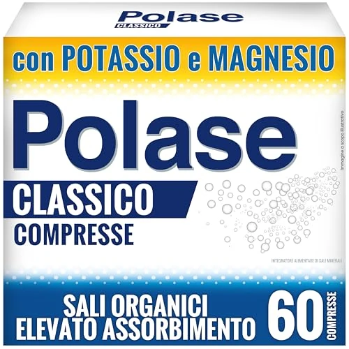 Offerta a tempo: Polase - Magnesio e Potassio - Integratore Alimentare - 60 Compresse — 55% da 19,90 € a 8,95 €