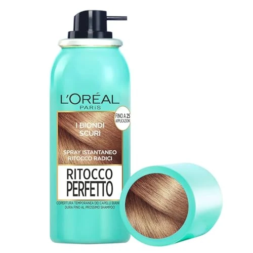Oferta limitowana: L'Oréal Paris Idealny retusz w sprayu, natychmiastowy spray do korzeni i białych włosów, do 1 szamponu, ciemny blond, 75 ml z 36.11 zł na 36.11 zł (oszczędź 0.00%)