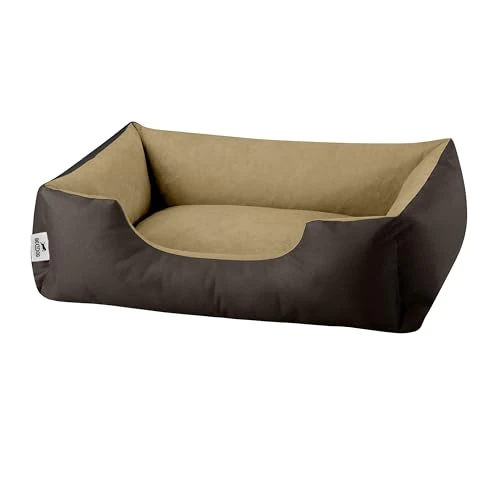 BedDog LUPI colchón para Perro S hasta XXXL, 24 Colores, Cama para Perro, sofá para Perro, Cesta para Perro, S marrón/Beige