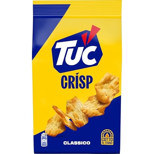 Tuc Crisp, Sfogliatine Croccanti a Base di Patate cotte al Forno con Grano 100% Italiano, 100g