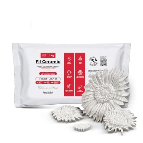 Limited-time offer: Non-Toxic Casting Plaster Powder FIL Ceramic (1 kg) from 15.46 £ to 15.46 £ (save 0.00%)