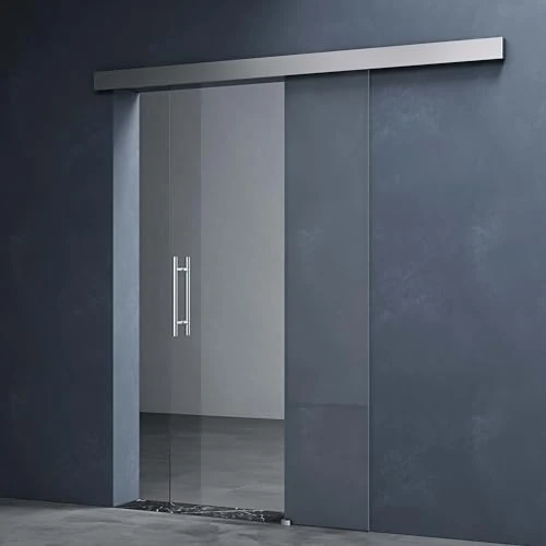 Zeitlich begrenztes Angebot: Mai & Mai Glasschiebetür komplettset softclose Amalfi in Klarglas, Griffart: Stangengriff, BxH: 90x205cm, 15 mm Wandabstand, inkl. Softclose-Automatik, 8mm ESG-Sicherheitsglas von 269.95 € auf 269.95 € (0.00% Rabatt)
