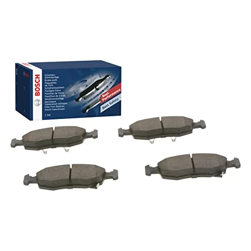 Bosch BP1682 - Pastiglie Freni Auto, Asse Anteriore - Qualità Bosch - Riduzione del Rumore e della Polvere - Certificazione ECE-R90 - Senza Rame - 1 Confezione da 4 Pastiglie