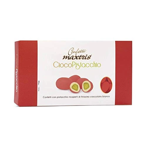 Offerta a tempo: Confetti Maxtris Confetti Italiani Di Madorla, Cioco Rosso, PISTACCHIO, 500 Grammo - 38% da 25.00 € a 15.46 €