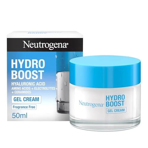 Neutrogena Hydro Boost Crema Gel (50 ml), crema hidratante facial apta para pieles sensibles, crema para el cuidado facial con ácido hialurónico
