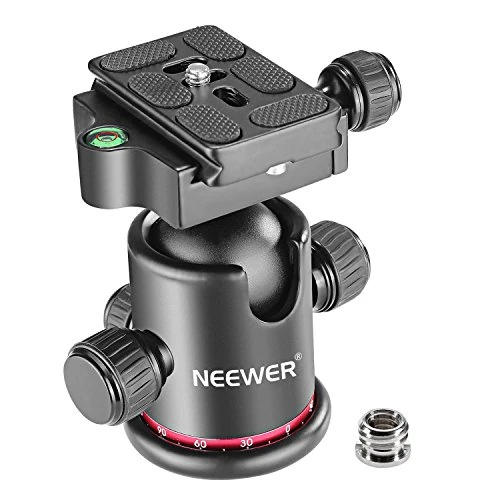 Offre limitée : NEEWER Rotule pour trépied panoramique à 360 ° tout en métal | Plaque de dégagement rapide de type Arca, vis 1/4" 3/8",montage fileté,charge maximale : 17,6 lb de 34.99 € à 34.99 € (0.00% de remise)