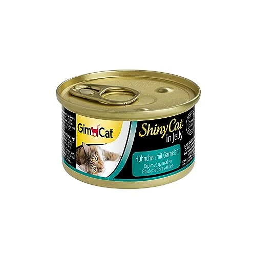 Offre limitée : GimCat ShinyCat in Jelly Poulet aux crevettes - Nourriture humide pour chats à la viande et taurine - 24 boîtes (24 à 70 g) de 35.76 EUR à 26.86 EUR (remise 25%)