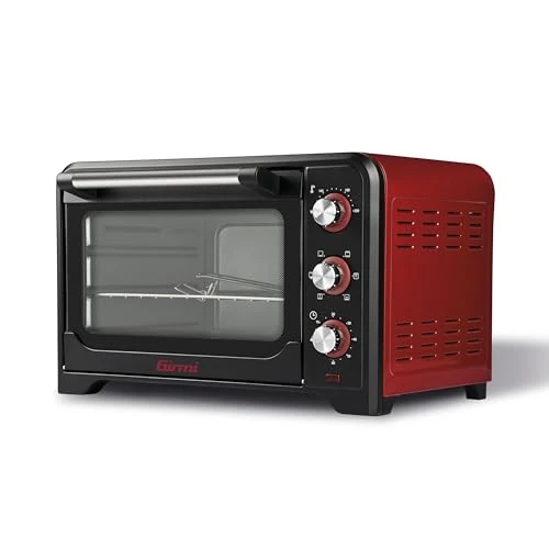 Girmi FE30 Electric, 1600 W, Ventilation, Interior light, Stainless steel grill, Cooking functions, Base, Grill, Combined, Accessories included, Black/Red