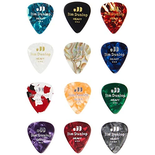 Limited-time offer: Dunlop Heavy Celluloid Guitar Pick Variety Pack, 12 Pack from $12.94 to $12.94 (save 0.00%)