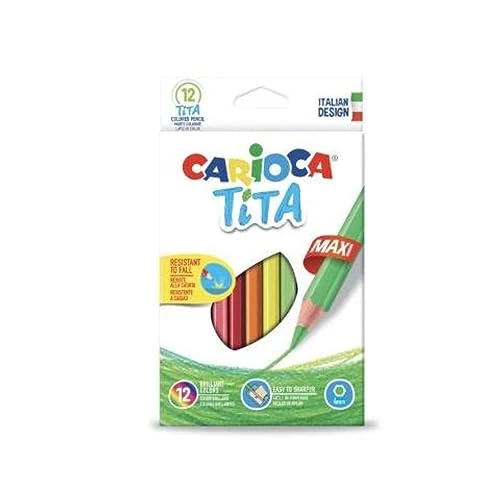 Zeitlich begrenztes Angebot: Carioca 42789 Tita Maxi – Buntstifte (Synthetic Resin, Multi, Sechskant, Italien, Karton, CE) von 6.73 € auf 6.73 € (0.00% Rabatt)