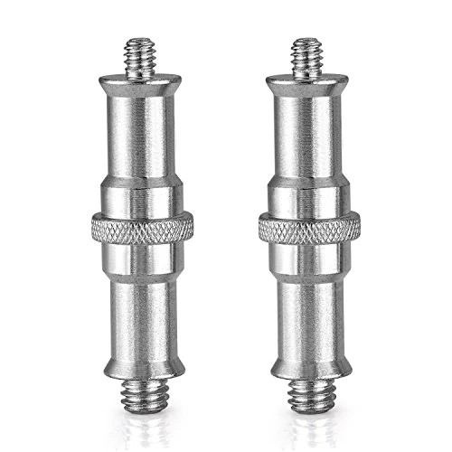 Limited-time offer: NEEWER 2 Pieces 1/4 to 3/8 inch Metal Male Convertor Threaded Screw, ST24 | Spigot Stud, For Studio Light Stand, Hotshoe/Coldshoe Adapter, Ball Head, Wireless Flash Receiver, Trigger from 13.49 £ to 13.49 £ (save 0.00%)