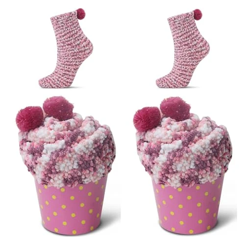 Oferta limitada: JARSEEN 2 Caja Regalo Navidad Calcetines Dia de san Valentin Super Suaves Cómodos Calentar Mujer DIY (2 Rosa, EU 36-42) de 12.99 € a 12.34 € (ahorro 5%)
