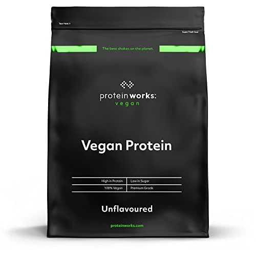 Protein Works | Vegan Proteïne Poeder | Smaakneutraal | 100% Plantaardig & Natuurlijk | Glutenvrij | Geen Wreedheid | Low Fat Shake | | 1kg