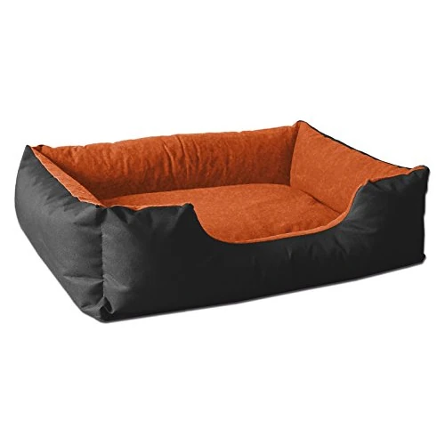 BedDog(R) legowisko dla psa LUPI L, sofa dla psa z Cordury, mikrofibra welurowa, zmywalne legowisko dla psa z brzegiem