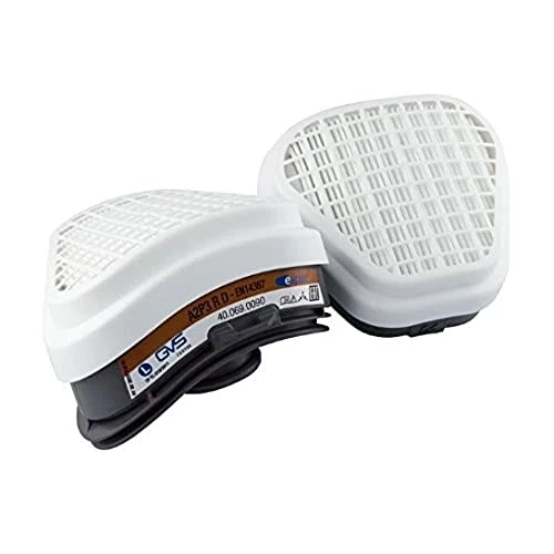 Offerta a tempo: GVS SPR497 Coppia di filtri sostituibili A2P3 per Gas e Vapori Organici fino ai 5000 ppm - 22% da 35.47 € a 27.67 €