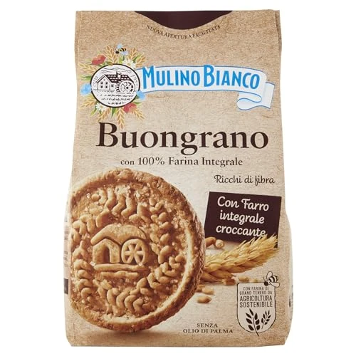 Offerta a tempo: Mulino Bianco - Biscotti Buongrano con 100% Farina Integrale - 350Gr. — 40% da 2,05 € a 1,23 €