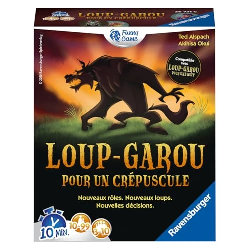 Offre limitée : Ravensburger - Loup-Garou pour Un Crépuscule - Jeux de société - Jeu d'Ambiance - Spécial Petit Groupe 3 à 10 Joueurs - à partir de 9 Ans - Appli Gratuite Mixte 26731 (Multilingue – Français Inclus) de 11.99 EUR à 11.99 EUR (remise 0%)