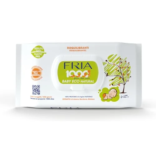 Limited-time offer: Fria Fria Baby Ecocert Softness Wipes with Lid, Pack of 80, kg from 9.65 £ to 9.65 £ (save 0.00%)