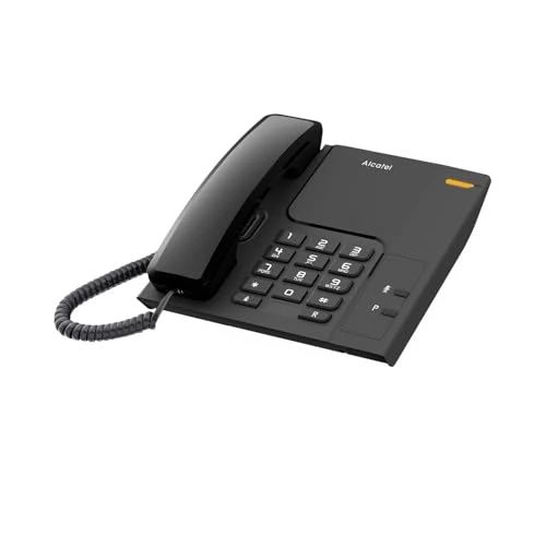 Offerta a tempo: Alcatel T26 NERO Telefono fisso con Tasto di richiamata e indicatore luminoso di chiamata in arrivo, installabile a muro - 0.00% da 14.99 € a 14.99 €