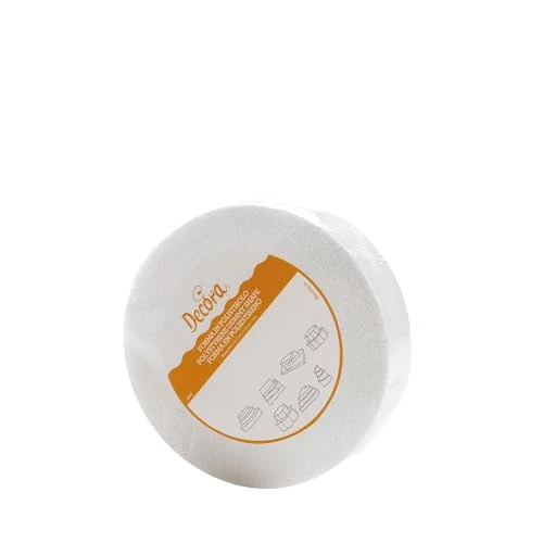 Offre limitée : Decora, 0173812 Disque Rond en polystyrène emballé Individuellement, Idéal comme modèle pour réaliser des gâteaux à étages, Bords Droits, Ø 15 X H 10 CM, Ecru de 9.88 € à 9.88 € (0.00% de remise)