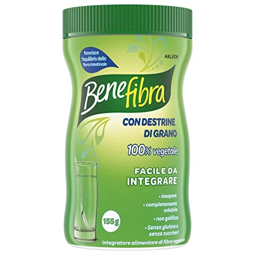 Offerta a tempo: Benefibra, Integratore alimentare di Fibra, per l’equilibrio della flora intestinale, senza sapore, 155gr — 24% da 9,35 € a 7,11 €