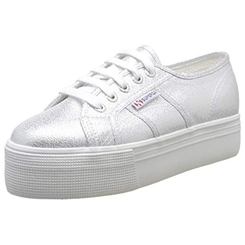 Superga Women's 2790-lamew Sneaker, Silver (silver), 5.5 UK