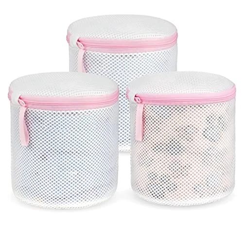 Offerta a tempo: Flintronic Borse per Bucato con Zip e Rete, 3pz(Rosa) - 0.00% da 11.99 € a 11.99 €
