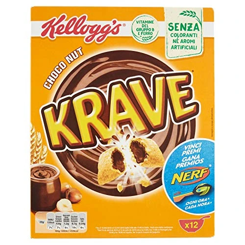 Oferta limitada: Kellogg's Krave Choco Nut 410g de 4.35 EUR a 2.19 EUR (ahorro 50%)