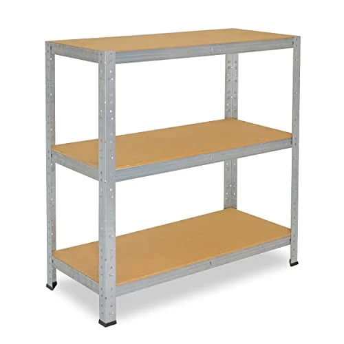 Zeitlich begrenztes Angebot: shelfplaza® 90x60x40cm Home Schwerlastregal verzinkt/Metallregal mit 3 Böden/Kellerregal Metall, Garagenregal, Werkstattregal oder Regal Lagerregal/Steckregal Metall mit 175kg Tragkraft von 45.90 € auf 45.90 € (0.00% Rabatt)