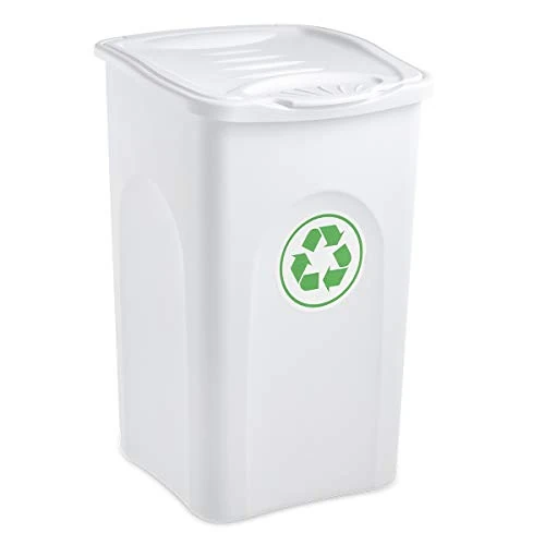 Offerta a tempo: Stefanplast Pattumiera Begreen, Bianco, cm 37x37x56h - 0.00% da 14.00 € a 14.00 €