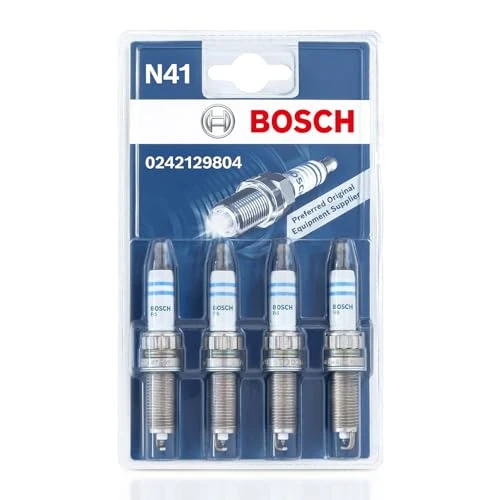 Offre limitée : Bosch Iridium 0242129804 (N41), Jeu de 4 Bougies d'Allumage pour un Démarrage Fiable des Moteurs à Essence et une Longue Durée de Vie - avec une Conception Robuste de 42.54 € à 40.41 € (5% de remise)