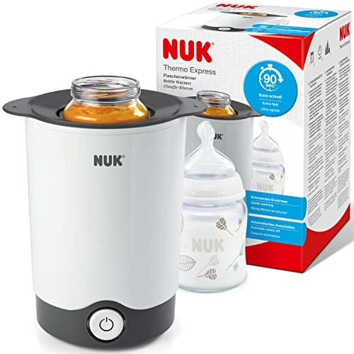 Offerta a tempo: NUK Thermo Express scaldabiberon | Riscalda delicatamente cibi liquidi e pappe in 90 secondi | Spegnimento automatico | Cestello estraibile per una semplice rimozione | Spina europea a 2 poli - 42% da 44.99 € a 26.29 €