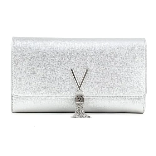 Valentino by Mario Valentino Divina damska pochetka, srebrna, srebro, 4.5x12x27 cm (B x H x T)