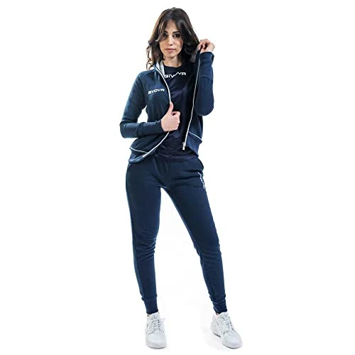 Offerta a tempo: GIVOVA TUTA KING STAR DONNA FELPA BLU/GRIGIO CHIARO - 74% da 34.80 € a 8.99 €