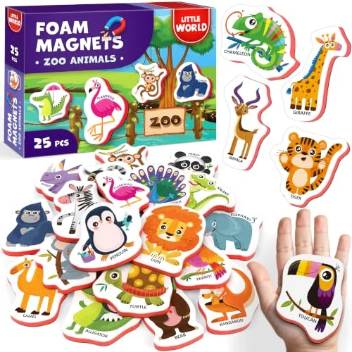 Oferta limitowana: Little World 27 schuim koelkastmagneten voor peuters - grote peutermagneten - koelkastmagneten voor kinderen - koelkastmagneten voor kinderen - babymagneten - dierenmagneten voor kinderen op koelkast z 59.99 zł na 59.99 zł (oszczędź 0.0