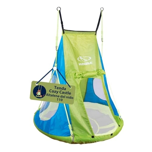 Limited-time offer: HUDORA Cosy Castle Tent Cover - Blue/Lemon Tent for Nest Swing 90 & 110/120 - Polyester Indoor/Outdoor Canopy for Children & Adults from 28.47 £ to 28.47 £ (save 0.00%)