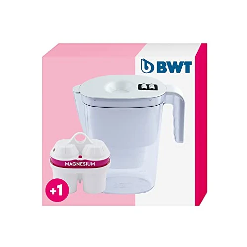 Offerta a tempo: BWT Vida - Caraffa filtrante per acqua bianca, 2,6 l, riduce calce, cloro e impurità, include 1 cartuccia filtrante mineralizzata con magnesio - 45% da 19.90 € a 10.99 €
