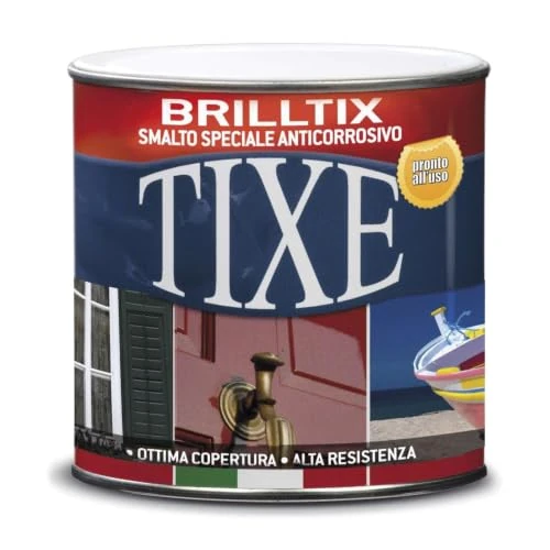 Offerta a tempo: TIXE Smalto a Solvente Brilltix Finitura Lucida, Caffè 500 ml | Vernice a Solvente con Finitura Brillante, Uniforme e Compatta, Alta Resistenza | Made in Italy - 41% da 17.97 € a 10.57 €