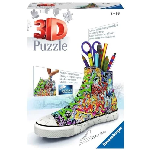 Sneaker Graffiti Style 3D Sonderformen: Erlebe Puzzeln in der 3. Dimension