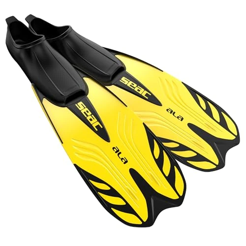 Oferta limitada: SEAC ala, Aletas de Snorkeling con Zapatillas Cerradas para Adultos y niños, Desde l Talla 28 hasta 47, Amarillo, 36/37 de 28.35 € a 28.35 € (ahorro 0.00%)