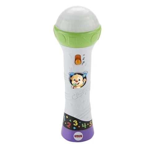 Offerta a tempo: Fisher-Price Microfono Baby Rock, Giocattolo per Imparare Cantando con 2 modalità di Gioco, per Bambini 18 + Mesi, Versione Italiana, FBP33 - 15% da 19.99 € a 16.99 €