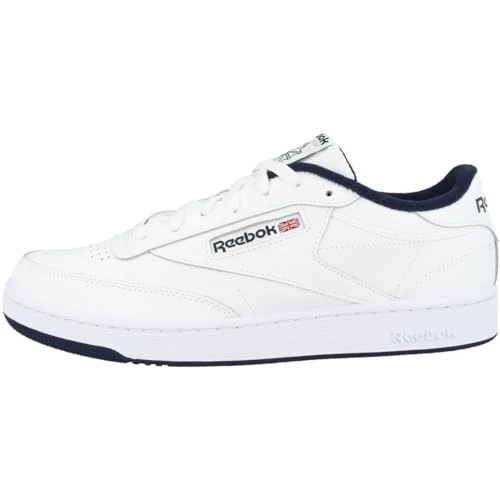 Reebok Club C 85, Chaussures de Gymnastique Mixte, Blanc (Intense-White/Navy), 43 EU