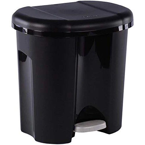 Offerta a tempo: Rotho Duo Portarifiuti 2x 10l per la raccolta differenziata con coperchio e pedale, Plastica (PP) senza BPA, nero, 2 x 10l (39,0 x 32,0 x 40,5 cm) - 0.00% da 27.99 € a 27.99 €