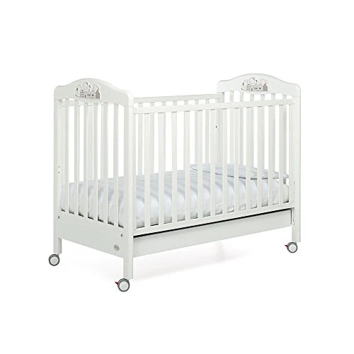 Foppapedretti Felicity kinderbed met verstelbare hoofd, wit