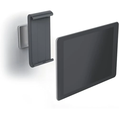 Offerta a tempo: Durable Tablet Holder Wall Supporto da Parete, argento, 893323 | Per tablet 7-13 pollici, rotazione 360 gradi, fessura passacavo, antifurto, per device fino a 8 mm - 0.00% da 66.03 € a 66.03 €