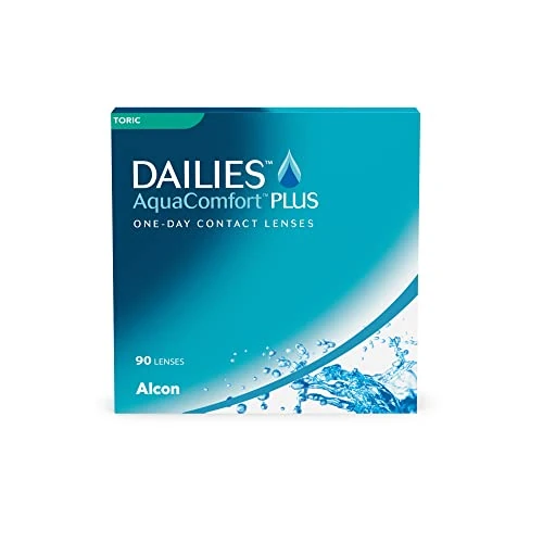 Oferta limitada: Dailies AquaComfort Plus Lentes de contacto tóricas de reemplazo diario, Pack de 90, R 8.8 mm, D 14.4 mm, cilindro -0.75, eje180, -1.5 Diopt de 60.00 € a 60.00 € (ahorro 0.00%)