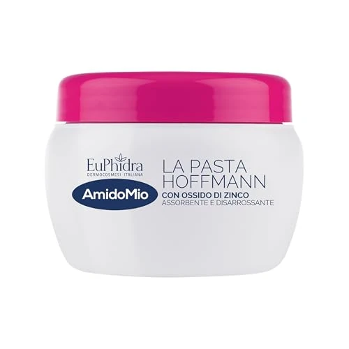 Euphidra - AmidoMio Pasta di Hoffmann, Azione Lenitiva e Protettiva con Olio di Oliva e Ossido di Zinco, Perfetto per Proteggere la Pelle Delicata del Bambino, Vaso 300g