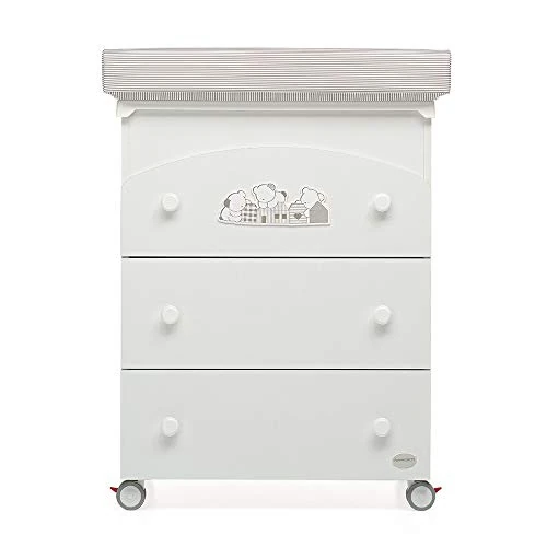 Foppapedretti, Felicity, baño cambiador, 90 x 51 x 74 cm, 35 kg, blanco, 1 unidad