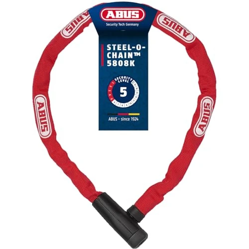 Offerta a tempo: ABUS Lucchetto a catena Steel-O-Chain 5805K - Lucchetto per bicicletta in acciaio - Livello di sicurezza 5 - 35% da 32.49 € a 20.99 €